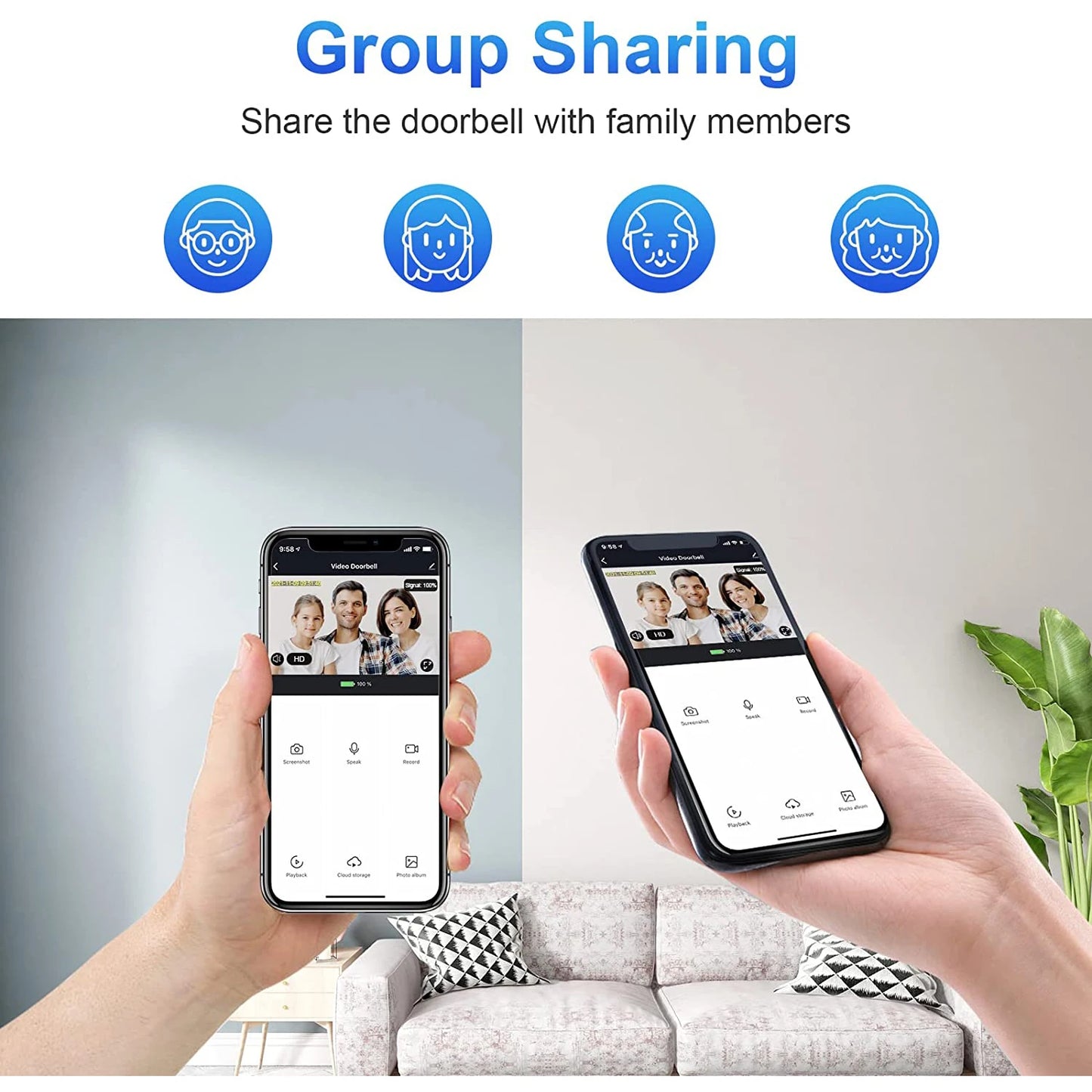 Dreaux IQ Video Doorbell — HD, Night Vision, Two-Way Audio