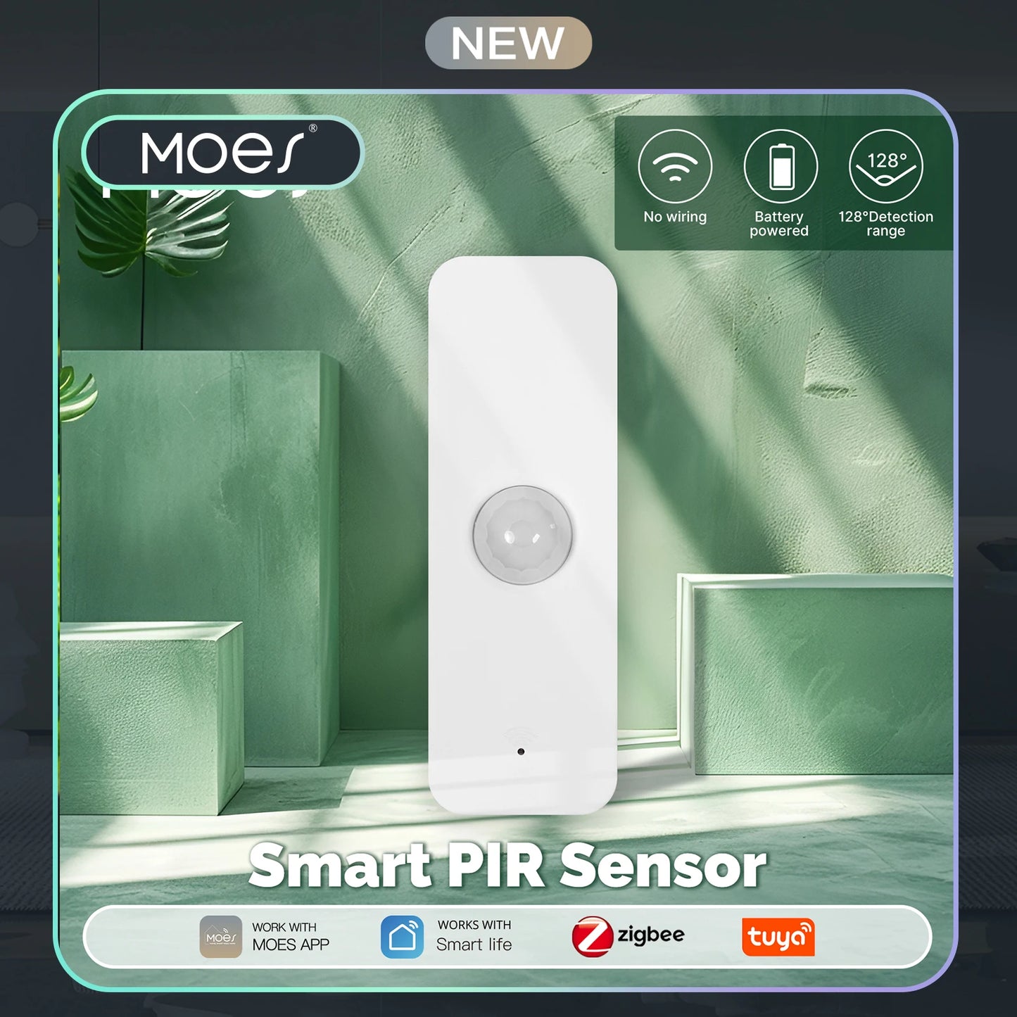 Dreaux IQ Smart Motion Sensor — PIR Detection, Wireless, Instant Alerts