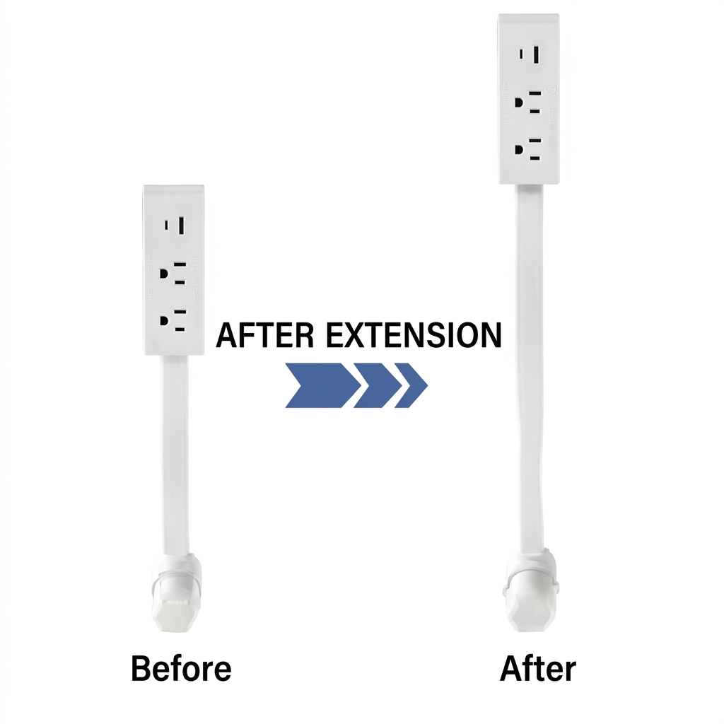 Dreaux IQ Rotating Wall Outlet Extender  — 2 AC Outlets U.S, USB-A + USB-C, 360° Flexible Reach