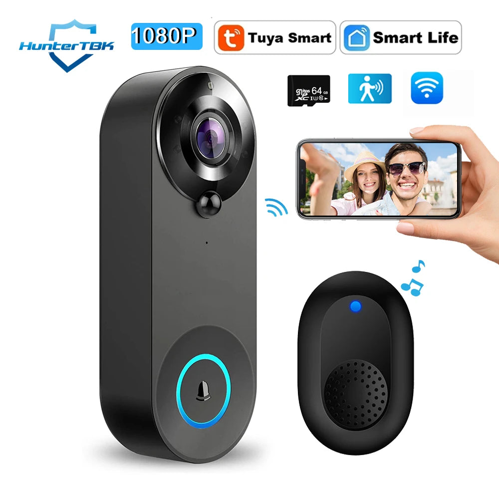 Dreaux IQ Video Doorbell — HD, Night Vision, Two-Way Audio