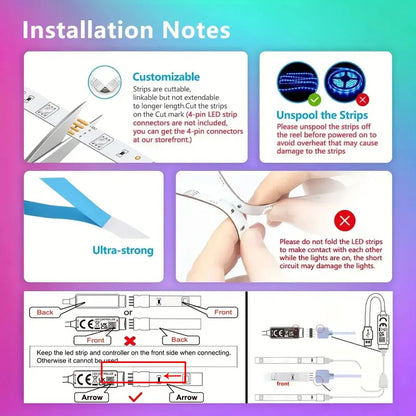 Dreaux IQ Smart LED Light Strip — 16M Colors, App & Voice Control