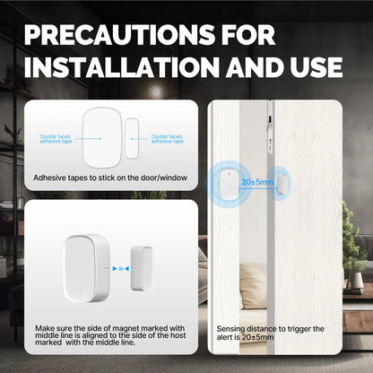 Dreaux IQ Door & Window Sensor — ZigBee, Instant Alerts, Smart Home Security