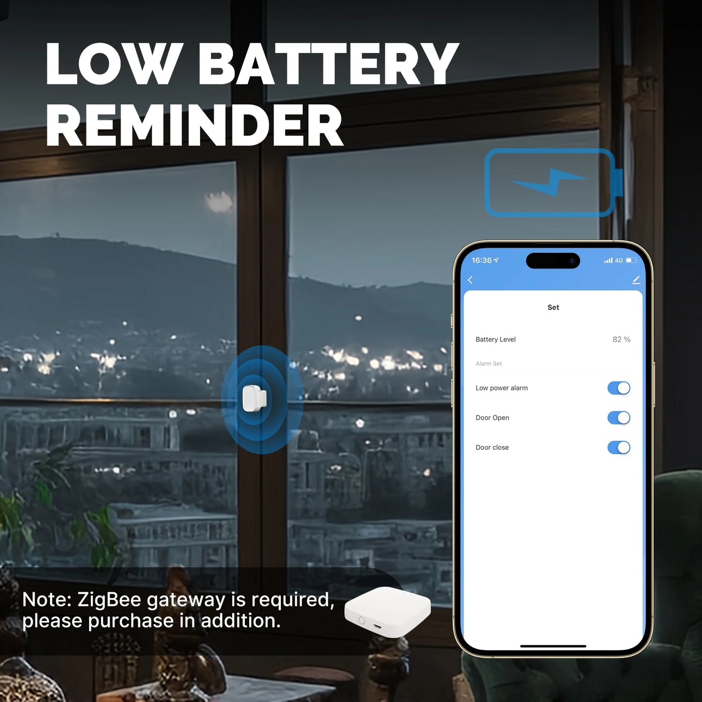 Dreaux IQ Door & Window Sensor — ZigBee, Instant Alerts, Smart Home Security