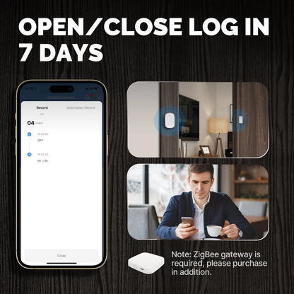 Dreaux IQ Door & Window Sensor — ZigBee, Instant Alerts, Smart Home Security