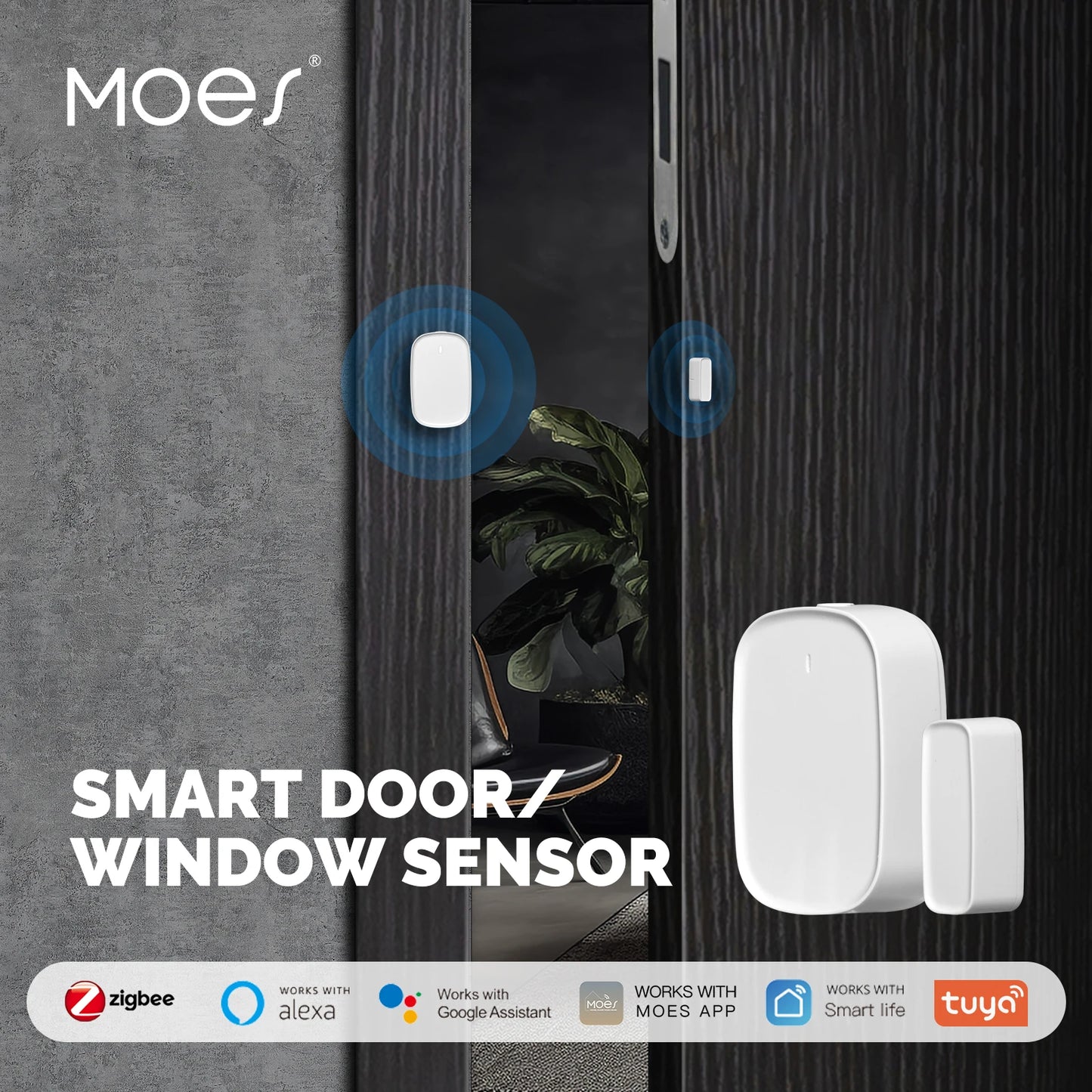 Dreaux IQ Door & Window Sensor — ZigBee, Instant Alerts, Smart Home Security