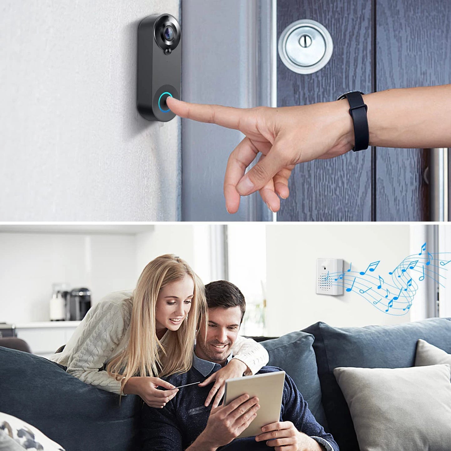 Dreaux IQ Video Doorbell — HD, Night Vision, Two-Way Audio